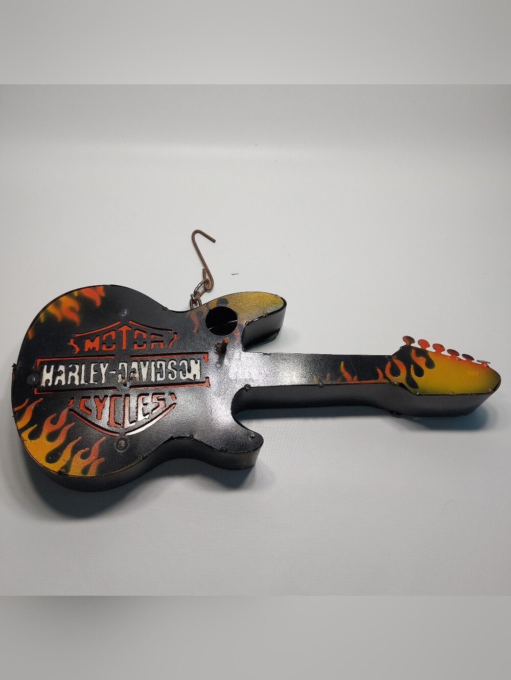 Harley Davidson Vintage Handmade Guitar Metal Wall Decor